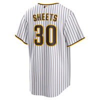 San Diego Padres Gavin Sheets Nike White Home Replica Jersey