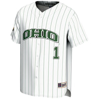 #1 Ohio Bobcats GameDay Greats Lightweight Baseball Jersey - White