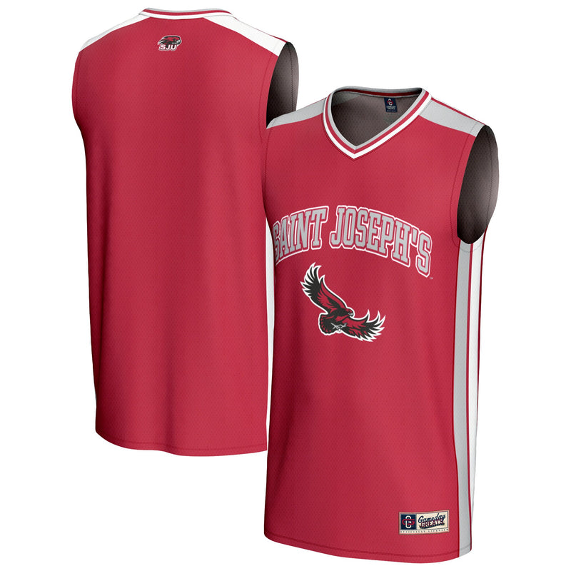Saint Joseph's Hawks GameDay Greats Spirit Basketball Jersey - Crimson