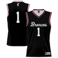 #1 Santa Clara Broncos GameDay Greats Lightweight Collegiate Basketball Fashion Jersey - Black