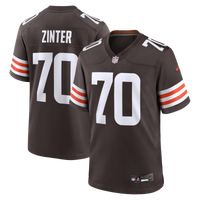 Cleveland Browns Zak Zinter Nike Brown Team Game Jersey