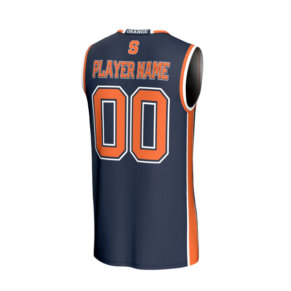 Syracuse Orange GameDay Greats Lightweight Collegiate Basketball NIL Pick-A-Player Fashion Jersey - Navy
