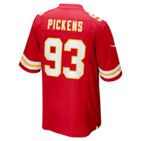 Kansas City Chiefs Zacch Pickens Nike Red Team Game Jersey