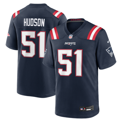 New England Patriots James Hudson Nike Navy Team Game Jersey