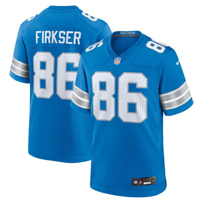 Detroit Lions Anthony Firkser Nike Blue Team Game Jersey