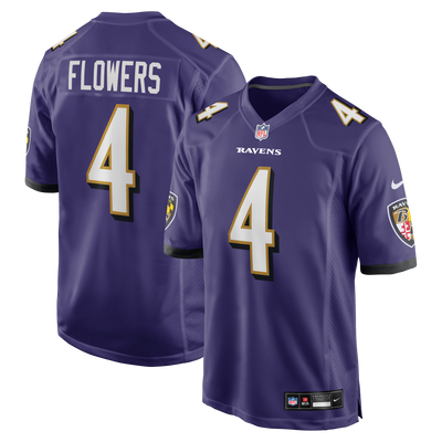 Baltimore Ravens Zay Flowers Nike Purple Game Jersey