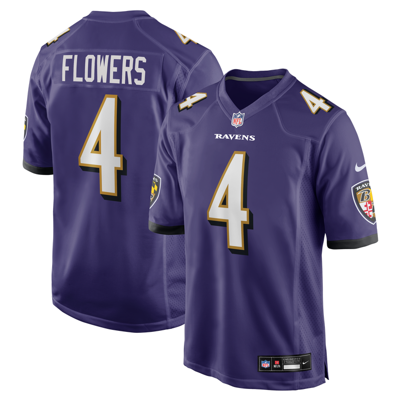 Baltimore Ravens Zay Flowers Nike Purple Game Jersey