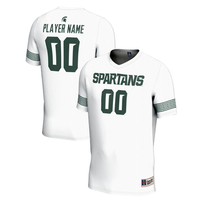Michigan State Spartans GameDay Greats NIL Pick-A-Player Lightweight Soccer Jersey - White