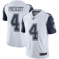Dallas Cowboys Dak Prescott White Nike Color Rush Vapor Limited Jersey