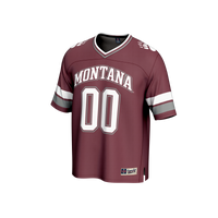 #00 Montana Grizzlies GameDay Greats Lightweight Collegiate Football Fashion Jersey - Maroon