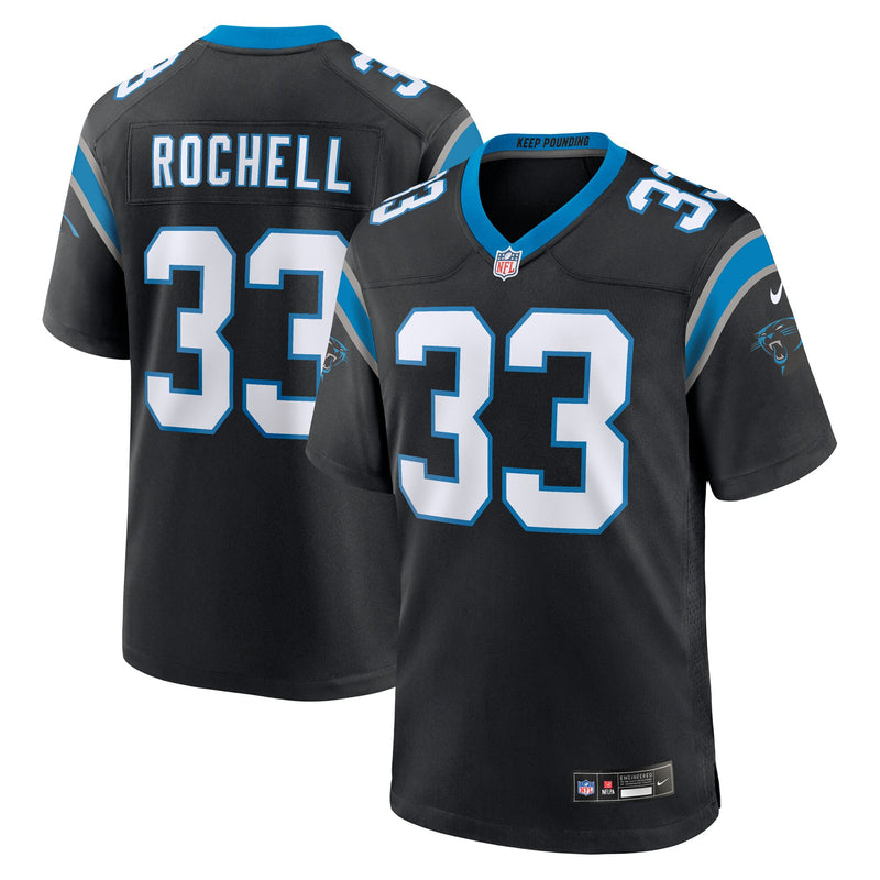 Carolina Panthers Robert Rochell Nike Black Team Game Jersey
