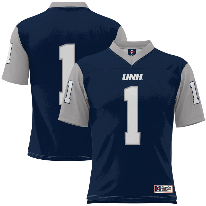 #1 New Hampshire Wildcats GameDay Greats Football Jersey - Navy
