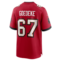 Tampa Bay Buccaneers Luke Goedeke Nike Red Game Player Jersey