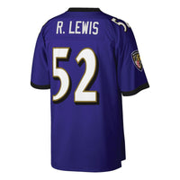 Baltimore Ravens Ray Lewis Mitchell & Ness Purple Big & Tall 2000 Retired Player Replica Jersey