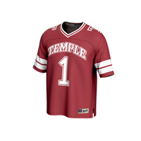 #1 Temple Owls GameDay Greats Collegiate Football Fashion Jersey - Cherry