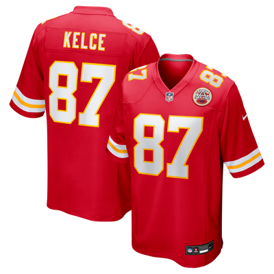 Kansas City Chiefs Travis Kelce Nike Red Game Jersey
