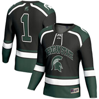 #1 Michigan State Spartans GameDay Greats Hockey Jersey - Black