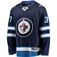 Winnipeg Jets Connor Hellebuyck Fanatics Navy Breakaway Replica Jersey