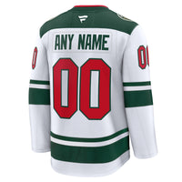 Minnesota Wild Fanatics White Away Premium Custom Jersey