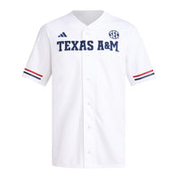 Texas A&M Aggies adidas Replica Baseball Jersey - White