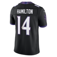 Baltimore Ravens Kyle Hamilton Nike Black Alternate Vapor F.U.S.E. Stitched Limited Jersey