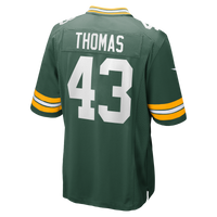 Green Bay Packers Kiondre Thomas Nike Green Game Player Jersey