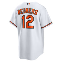 Baltimore Orioles Dylan Beavers Nike White Home Replica Jersey
