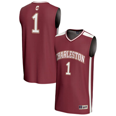#1 Charleston Cougars GameDay Greats Lightweight Collegiate Basketball Fashion Jersey - Maroon