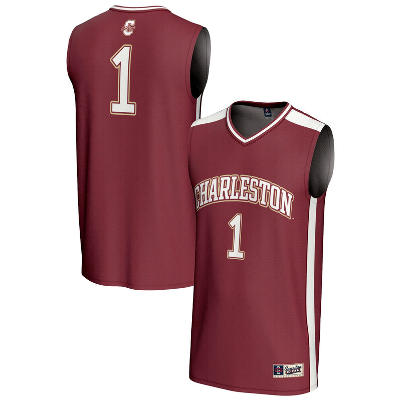 #1 Charleston Cougars GameDay Greats Lightweight Collegiate Basketball Fashion Jersey - Maroon
