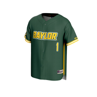 #1 Baylor Bears GameDay Greats Lightweight Baseball Fashion Jersey - Green