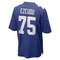 New York Giants Joshua Ezeudu Nike Royal Game Player Jersey