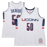 Emeka Okafor UConn Huskies Mitchell & Ness 2001/02 Swingman Replica Jersey - White