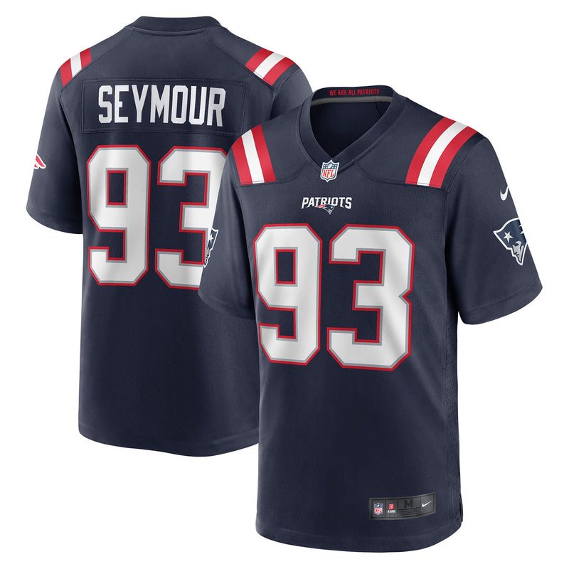 New England Patriots Richard Seymour Nike Navy Retired Player Game Jersey