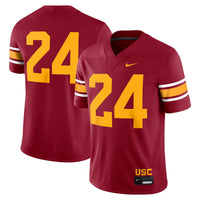 Nike #24 Cardinal USC Trojans Alternate Game Jersey