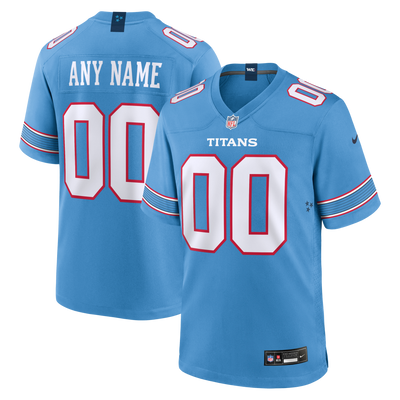 Tennessee Titans Nike Light Blue Game Custom Jersey