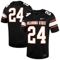#24 Oklahoma State Cowboys Nike Untouchable Football Jersey – Black