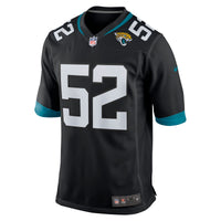 Jacksonville Jaguars DaVon Hamilton Nike Black Game Jersey