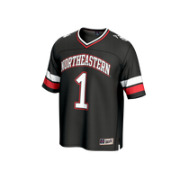 #1 Northeastern Huskies GameDay Greats Lightweight Collegiate Football Fashion Jersey - Black