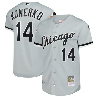 Chicago White Sox Paul Konerko Mitchell & Ness Gray 2005 Cooperstown Collection Authentic Jersey