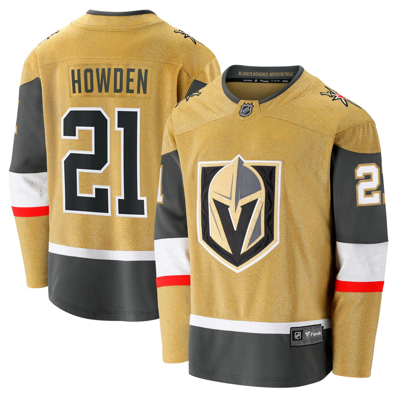 Vegas Golden Knights Brett Howden Fanatics Gold Home Premier Breakaway Player Jersey