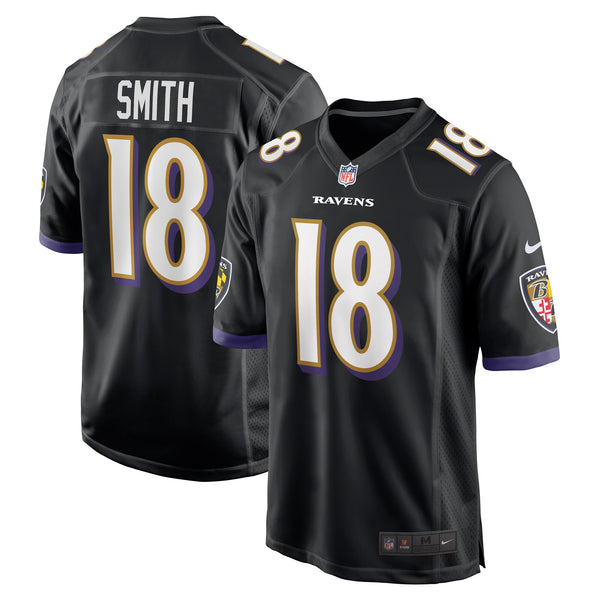 Baltimore Ravens Roquan Smith Nike Black Alternate Game Jersey