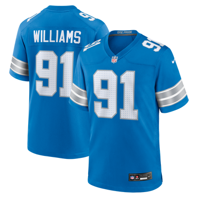 Detroit Lions Tyleik Williams Nike Blue Team Game Jersey