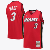 Miami Heat NBA Dwyane Wade Alternate 2005 Hardwood Classics Swingman Jersey By Mitchell & Ness