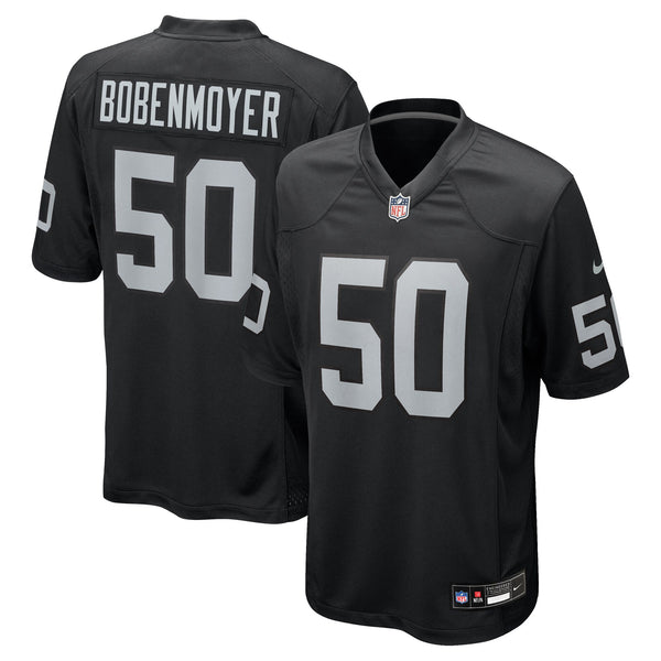 Las Vegas Raiders Jacob Bobenmoyer Nike Black Game Player Jersey