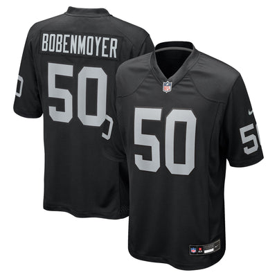 Las Vegas Raiders Jacob Bobenmoyer Nike Black Game Player Jersey