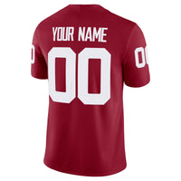 Oklahoma Sooners Jordan Brand Custom Football Game Jersey - Crimson