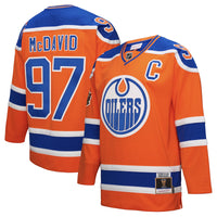 Edmonton Oilers Connor McDavid Mitchell & Ness Orange Power Play Jersey