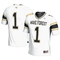 #1 Wake Forest Demon Deacons GameDay Greats Football Jersey - White