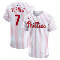 Philadelphia Phillies Trea Turner Nike White Home Elite Jersey