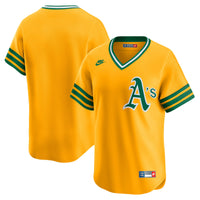 Athletics Nike Gold Cooperstown Collection Limited Jersey